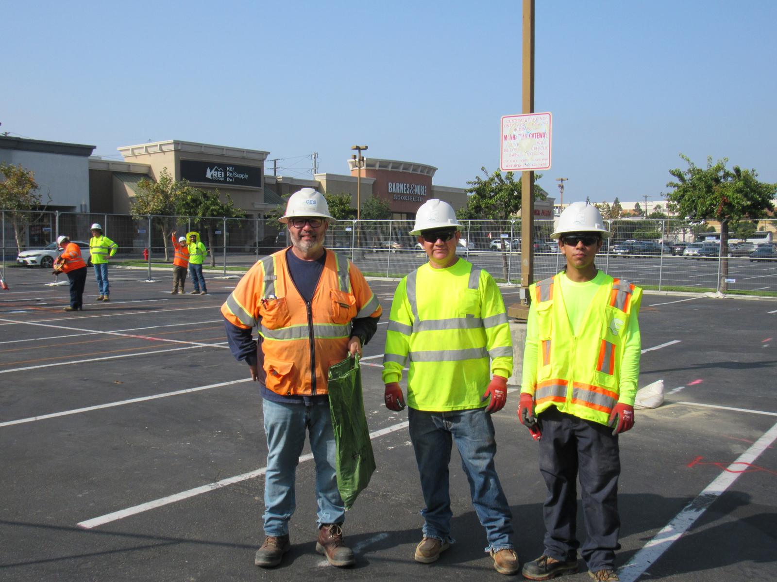 CES field crew on a commercial remediation site