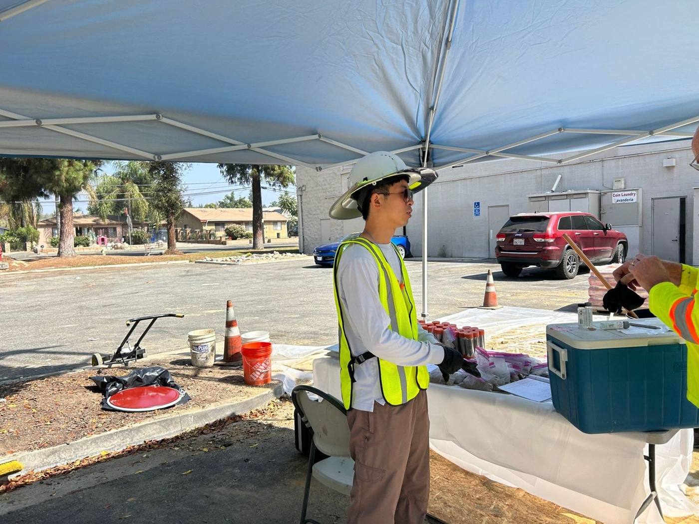 Driftwood soil vapor sampling station