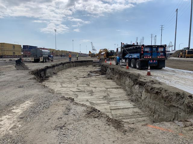 CES excavation and soil characterization at a Port of Long Beach terminal